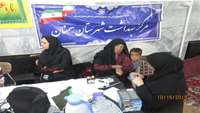 حضور تیم شهیدرهنمون (2)مرکز بهداشت سمنان به محله اسلامی جهادیه